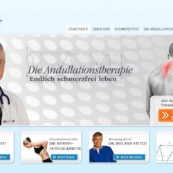 Rückenschmerzen – kann Andullation helfen? Andullation: Weitere Infos findet man u.a. bei der Deutschen Gesellschaft für Andullation (Screenshot vom 09.05.2012)