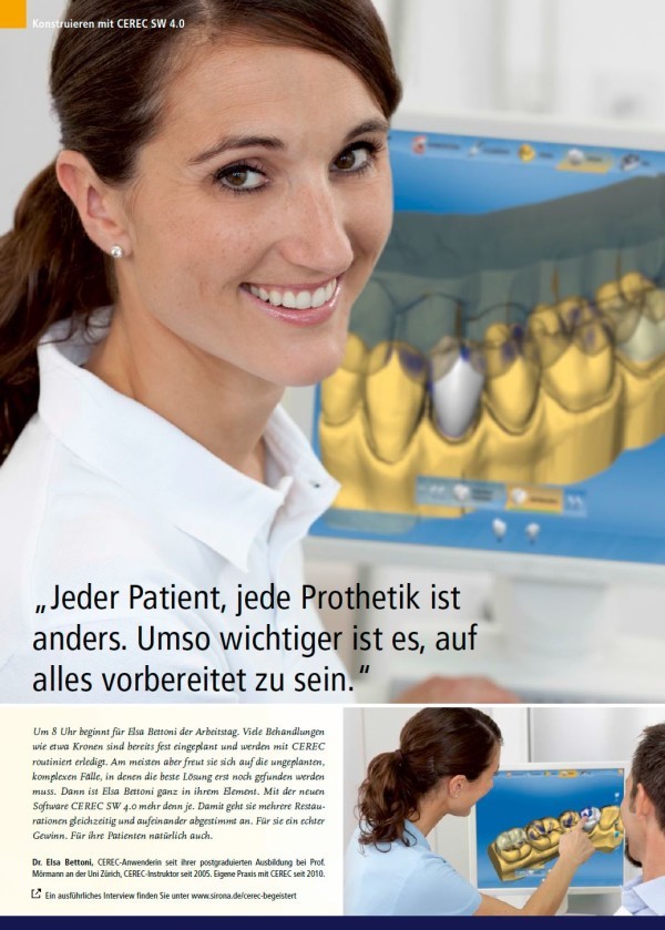 Cerec-Prospekt als PDF: eine professionelle Broschüre vom Hersteller findet man unter www.sirona.com... (Screenshot S. 10 am 19.11.2013)