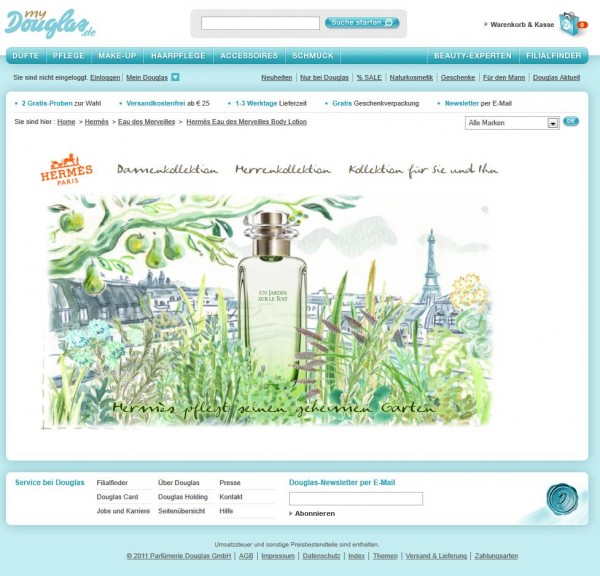 Hermès Eau des Merveilles Körperlotion bei Douglas (Screenshot 20110809) Hermès Eau des Merveilles Körperlotion bei Douglas (Screenshot 20110809)