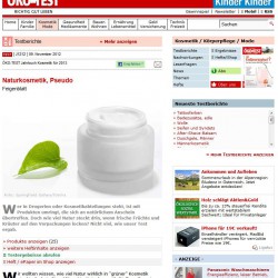 Inhaltsstoffe von Make-Up – Gut & Böse für die Haut Naturkosmetik ist nicht immer so gut, wie viele glauben (Screenshot oekotest.de)