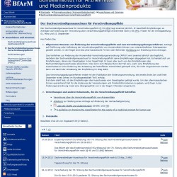 Pille und „Pille danach“ ohne Rezept im Internet?! – Ein sachlicher Blick auf Recht, Ordnung und Anbieter Der Sachverständigenausschuss für Verschreibungspflicht - Infos des Bundesinstituts für Arzneimittel und Medizinprodukte (Screenshot www.bfarm.de/DE/Pharmakovigilanz/gremien/Verschreibungspflicht/functions/verschreibungspflicht-node.html am 02.07.2013)