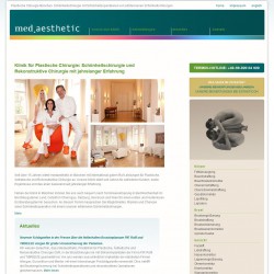 Schönheitschirurgen und Anbieter für Ästhetische Chirurgie in München med.aesthetic - Screenshot www.medaesthetic.de/ am 10.05.2013