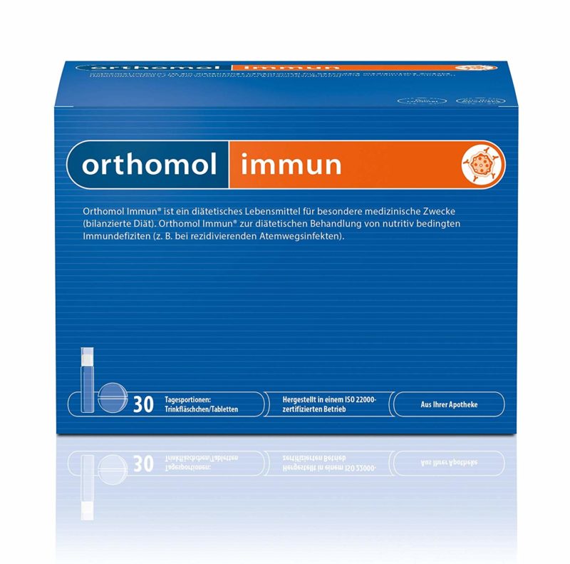 Bestseller der Orthomolekularmedizin in Apotheken: gerade in der kalten Jahreshälfte findet man in vielen Apotheken das Produkt - orthomol immun - im Schaufenster, doch es ist auch bei Amazon erhältlich